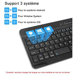 Acheter Tech Discount TD® tablette iPad clavier français Bluetooth et souris ultra mince