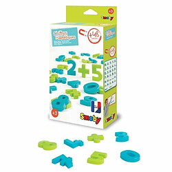 Smoby - 48 Chiffres Magnétiques - Pour Tableau ou Bureau - 2 Couleurs - Bleu et Vert - Signes Mathématiques Inclus - 430105