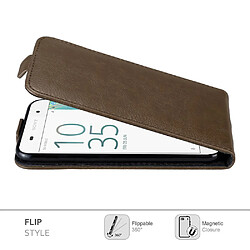 Avis Cadorabo Coque Sony Xperia E5 Etui en Marron