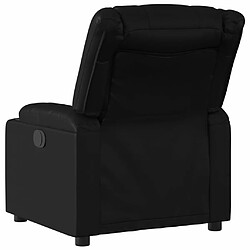 Avis Maison Chic Fauteuil Relax pour salon, Fauteuil inclinable Noir Similicuir -GKD29418