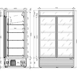 Armoire Réfrigérée Positive Professionnelle Eis 112.3 Ventilée Blanche - IARP