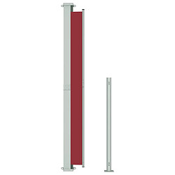 Acheter vidaXL Auvent latéral rétractable de patio 180x500 cm Rouge