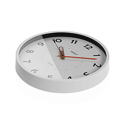 Horloge Murale Versa Blanc Plastique 4 x 30 x 30 cm