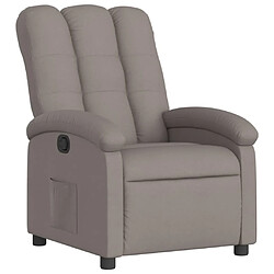 Maison Chic Fauteuil inclinable,Fauteuil luxe de relaxation Taupe Tissu -MN25622