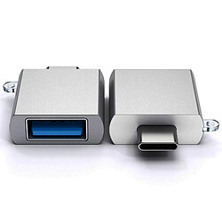 Adaptateur USB type C Mâle vers USB 3.0 femelle Charge & Synchro Satechi Gris