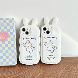 Avis GUPBOO Étui pour iPhone13 Dancing line blush bunny girl étui pour téléphone portable niche soft