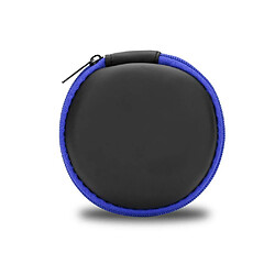 Cadorabo Boîte de rangement écouteurs dans BLEU FONCÉ - Coque rond en tissu robuste