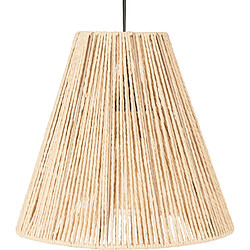 Atmosphera, Createur D'Interieur Suspension luminaire cône effet corde Ethnik - H. 95 cm - Beige