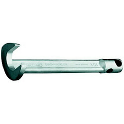 Gedore Clé à griffe, Cote s/plats : 30 mm, Long. 250 mm, Pour broche 16 mm, Épais. : de la fourche : 11 mm