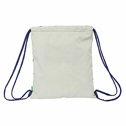 Acheter Sac à dos serré par des ficelles Benetton Varsity Gris Blue marine 35 x 40 x 1 cm