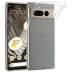 Htdmobiles Coque pour Google Pixel 7 Pro 5G - housse etui silicone gel fine + film ecran - TRANSPARENT TPU