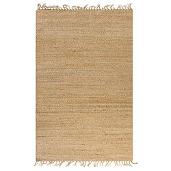 Decoshop26 Tapis tissé à la main Jute 120 x 180 cm Naturel DEC023455