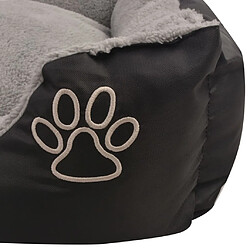 Avis vidaXL Lit pour chiens avec coussin rembourré Taille XXL Noir