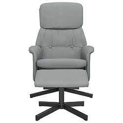 Avis Maison Chic Fauteuil Relax pour salon, Fauteuil inclinable avec repose-pied gris clair tissu -GKD48347