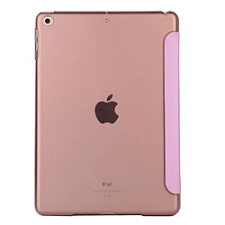 Acheter Etui en PU soie avec support tri-pliure rose pour Apple iPad 10.2 (2019)