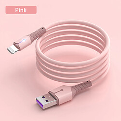 Cables X2 USB Charge Rapide 3A Silicone Rose 2m Pour iPhone 8 / X / XR / 11 / 12 / 13 / SE 2022 Little Boutik®