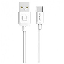 CABLE USB TYPE C USAMS U-TURN SERIES US-SJ099 BLANC WHITE