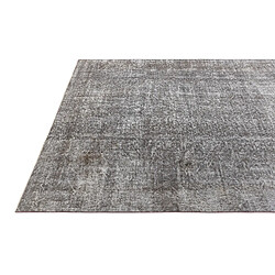 Avis Vidal Tapis de laine 282x178 gris Ultra Vintage