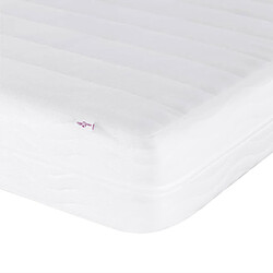 Vidaxl Lit avec matelas noir 90x190 cm tissu pas cher