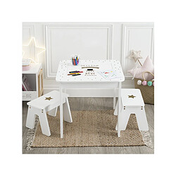 Atmosphera, Createur D'Interieur Table bac + 2 tabourets Fille - Atmosphera