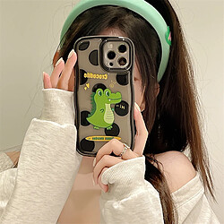 GUPBOO Étui pour iPhone12 Silicone de cas de téléphone portable japonais et coréen de dinosaure de point de vague plein écran