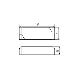 Kanlux Alimentation LED AC220-240V 60W 157mm