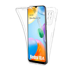 Xeptio Coque 360 degrés intégrale pour Xiaomi Redmi 10A 4G Protection arrière PC Case et Avant en TPU Transparente