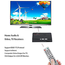 Universal HD 1080p avec VGA/sans VGA version DVB-T2 TV Box récepteur télécommande