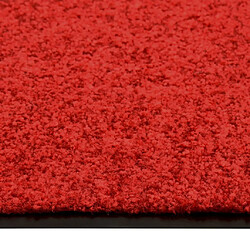 Avis vidaXL Paillasson lavable Rouge 60x180 cm