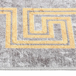 Acheter vidaXL Tapis lavable antidérapant 80x300 cm Gris