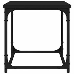 Maison Chic Table d'appoint | Table Basse Noir 40x40x40 cm Bois d'ingénierie -GKD99348 pas cher