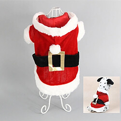 Avis Wewoo Vêtements de chien de Noël pour les petits chiens Costume Santa Dog hiver manteaux animaux de compagnieTaille L Rouge