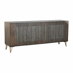 Buffet DKD Home Decor Métal Marron Bois de manguier (177 x 45 x 77 cm)