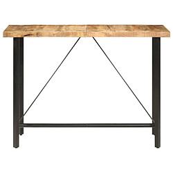 vidaXL Table de bar 150x70x107 cm Bois de manguier brut