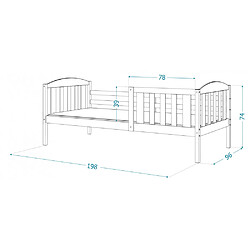 Avis Kids Literie Lit Enfant Leo 90x190 Pin Livré avec sommiers