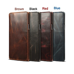 Wewoo Housse Coque Pour Galaxy Note9 Denior Oil Wax Cuir de vachette Étui en à rabat horizontal simple avec fentes cartes et portefeuille marron pas cher