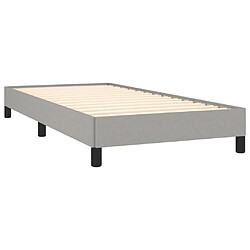 Acheter vidaXL Sommier à lattes de lit avec matelas et LED Gris clair 80x200cm