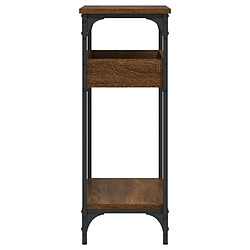 Acheter vidaXL Table console avec étagère chêne marron 75x29x75 cm