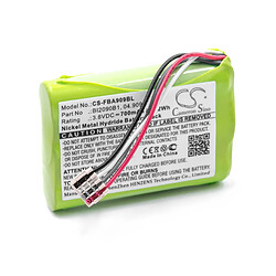 vhbw Batterie NiMH 700mAh (3.6V) pour télécommande radio industrielle Télécommande HBC Cubix