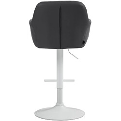 Non Tabouret de bar Natoma simili cuir blanc pas cher