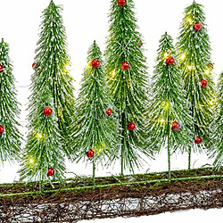 Avis BigBuy Christmas Décorations de Noël Marron Vert Plastique 46 x 10 x 36 cm