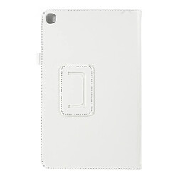 Etui en PU blanc avec support pour votre Samsung Galaxy Tab A 10.1 (2019) SM-T510/SM-T515