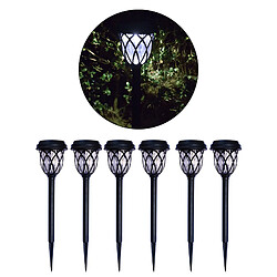 Acheter 6x Jardin Extérieur LED Chemin De Paysage Solaire Allume Des Lampes De Jardin Lumière Blanche