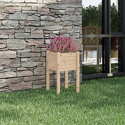 Maison Chic Jardinière,Bac à fleurs - pot de fleur d'extérieur 40x40x70 cm bois de pin massif -GKD58371