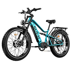 Vélo électrique GUNAI-M2, moteur 2 x 750 W, batterie 48 V 17,5 Ah, pneus 26 x 4,0 pouces, 60 km/h, 55 km