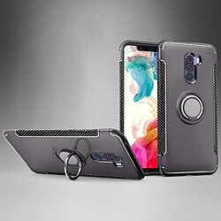 Wewoo Boitier magnétique pour voiture avec anneau pivotant à 360 degrés pour Xiaomi Pocophone F1 (Gris)