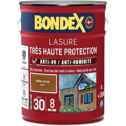 Lasure pour bois très haute protection 8 ans chêne moyen 5L Bondex