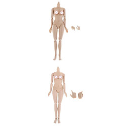 2pc 1/6 Figurines De Corps Féminin Flexibles Jouet Peau Normale Pour TTM18 TTM19 2 Grand Buste