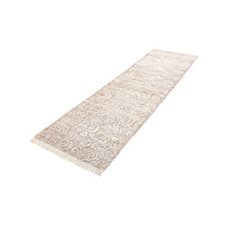 Avis Vidal Tapis de couloir en laine 302x79 brun Darya