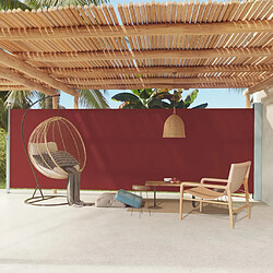 vidaXL Auvent latéral rétractable de patio 180x600 cm Rouge